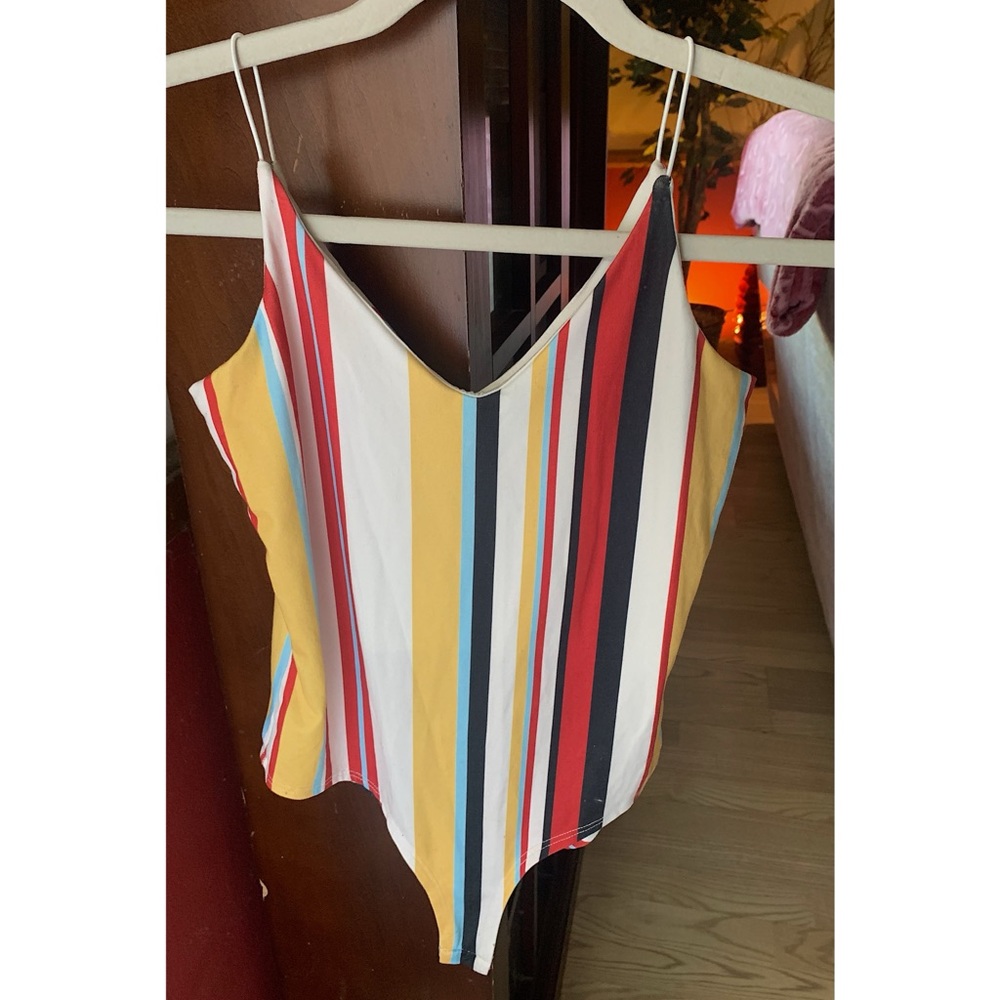 Multi-colored bodysuit